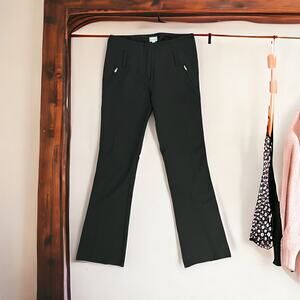 Cache Women's Black Flare Leg Dress Pants W/ Belt Loops 34" Inseam | Size 2